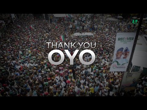 H.E Atiku Abubakar and Ifeanyi Okowa Storm Oyo State for the 2023 PDP Presidential Campaign Rally