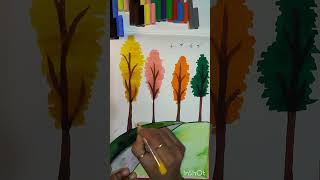 tree drawing easy | tree drawing for kids | tree drawing step to step #shorts #ytshorts #viral