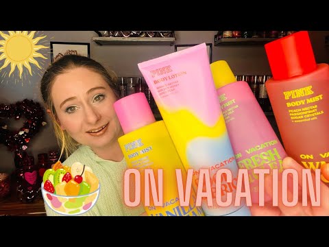 NEW VICTORIA’S PINK ON VACATION COLLECTION! FIRST IMPRESSIONS | FRUITY TROPICAL 🌴 SUMMER COLLECTION