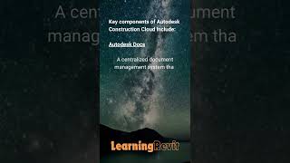 3RD COMPONENT OF AUTODESK CONSTRUCTION CLOUD | #learningrevit #revit #bim #tutorial #acc #cloud