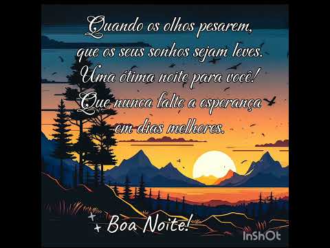 Mensagem Boa noite! ✨