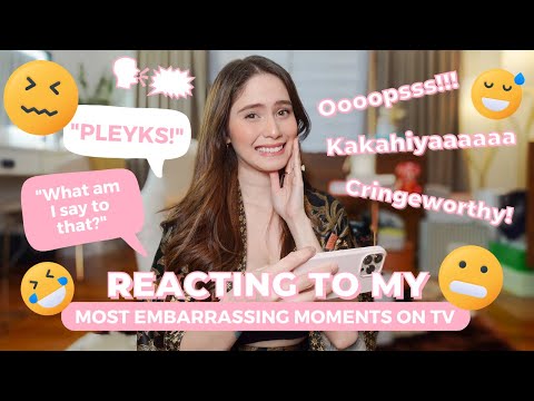 REACTING TO MY MOST EMBARRASSING MOMENTS ON TV | Jessy Mendiola