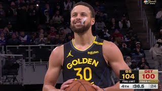 Final 3:47 Warriors at Pistons UNCUT | January 9, 2025