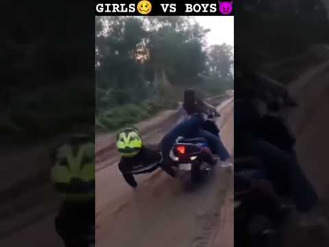 GIRLS 🤣VS BOYS 😱RIDING#shorts #viral #rider #ktm #ninjah2r #kawasaki #bikestunt #bikelover#crossfire