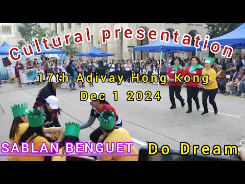 Municipality Of Sablan straight Dancing presentation 17th Adivay Hong Kong Dec 1 2024 #DoDream