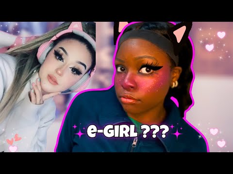 TRYING E-GIRL MAKEUP