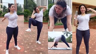 Tamanna Bhatia Full Body Full Workout Session In Outdoors #fitness #workout