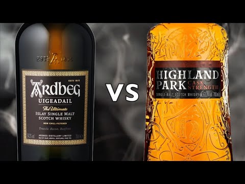 Ardbeg Uigeadail vs  Highland Park Cask Strength Single Malt Scotch Whisky