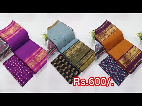 Fancy design🌷 Chettinad cotton sarees🌿 for order whatsapp :9488866146