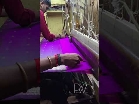 Making of Silk Paithani Saree Design #making #silk #paithani #sarees #art