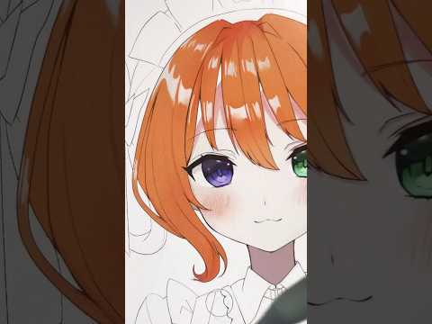 中３VTuberがVTuber風に自分を描いてみた！結城さくなさん編！#shorts