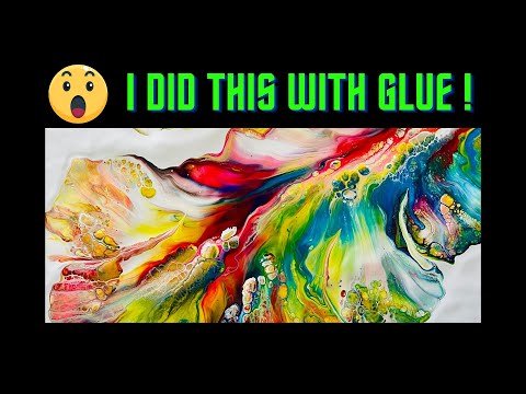 #77- WOW! l did this with Glue #dutchpour