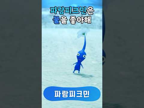 파랑피크민은 물을 좋아합니다...?