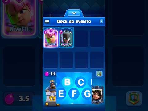 DECK DAS 8 PRIMEIRAS LETRAS DO ALFABETO no #clashroyale !