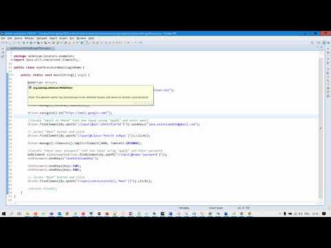 015 | Automation | xpath locator | using xpath locators automate gmail sign in using java-selenium