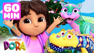 Dora and Boots Meet Magical Creatures! & More Brand New Full Episodes #2 | 1 Hour | Dora & Friends