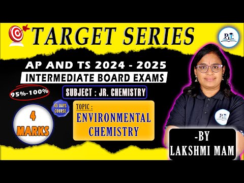 Environmental Chemistry 2+2Marks In One Shot Class 11 || IPE 2025 || PHYSICS IN TELUGU || #chemistry