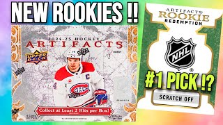 #1 ROOKIE PULL !!? 2024-25 Upper Deck Artifacts Hockey Hobby Box Opening !!