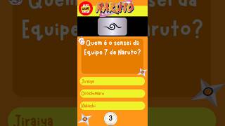 Quiz NARUTO - Parte 01 - Qual a resposta certa? #quiz #anime #naruto #quizgameshow