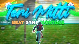 TERI MITTI song Montage | FreeFire Best Edited Beat Sync Montage GOD OF GARENA | Hindi song freefire