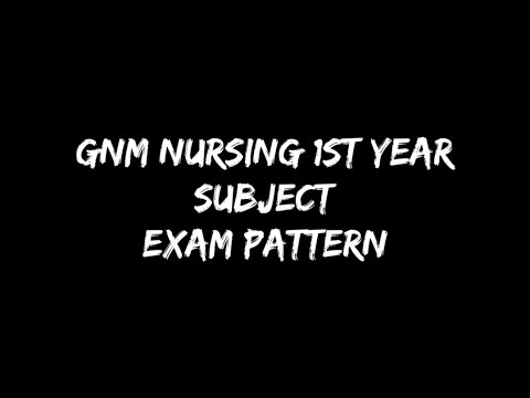 GNM nursing 1st year total subject//exam pattern #gnm nursing #medicl girl_