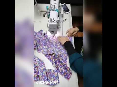 Tutorial cara jahit baju Kebarung Siti Khadijah