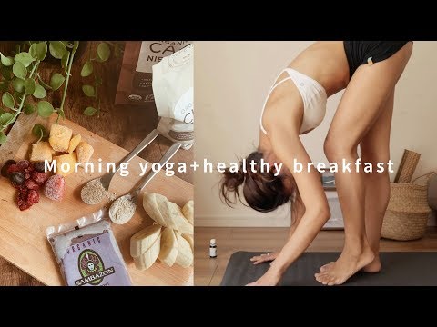 Morning yoga+healthy breakfast(ヨガ・朝食・最近考えていること・ヨガノート)