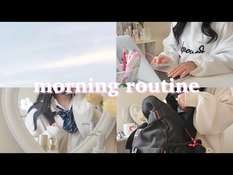 eng Morning routine of Japanese high school students How high school students