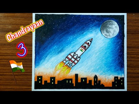 Chandrayaan 3 drawing | Isro drawing | Chandrayaan 3 rocket🚀 drawing