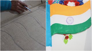 Indian Flag Making using Card Board | Handmade Flag | Homemade Flag|  Independence Day Special Video