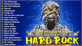 Classic Hard Rock Songs 80s 90s 🔥 Metallica, Nirvana, Bon Jovi, ACDC, Guns N' Roses, Evanescence