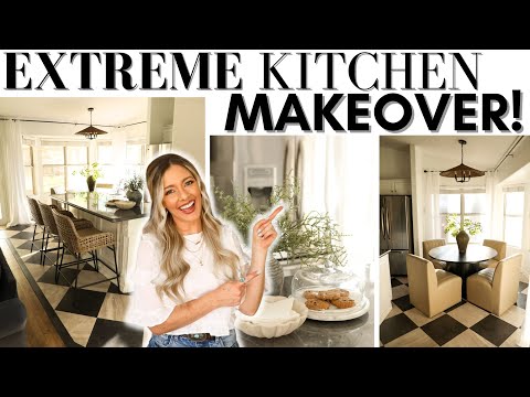 EXTREME KITCHEN MAKEOVER || DIY NO-DEMO KITCHEN TRANSFORMATION || BEFORE AND AFTER