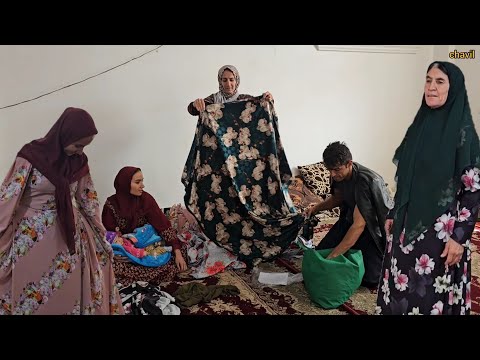 Meeting with grandmother in the village and having clothes sewn for the family by a tailor