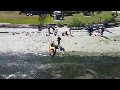 First flight at Pomeroy