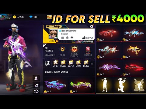 Free Fire id Sell Low Price 😱💸|| FF id SELL 🛒Low Price ma id 🤯💸|| All Evo Max || Trusted id Seller💯✅