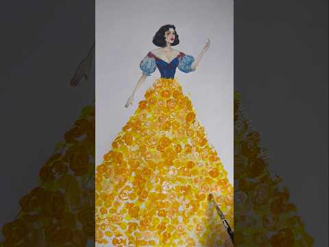 snow white dress design #rifanaartandcraft #shorts