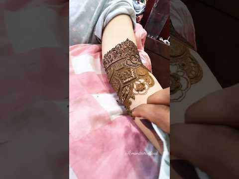 mehendi ideas for bride♥️ #mehendiart #bridalmehndi #viralvideo #viralshorts  #youtubeshorts