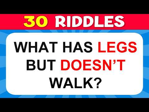 ONLY A GENIUS CAN SOLVE THESE RIDDLES 🧩 | 30 RIDDLES TO TEST YOUR BRAIN! 🧠