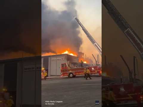 Raw footage of Los Angeles, California wildfires