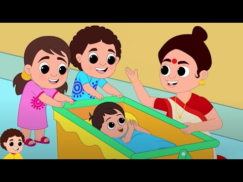 Khoka Ghumalo Para Juralo, খোকা ঘুমালো, Tai Tai Tai Mama Bari Jai, Kids Bengali Rhymes