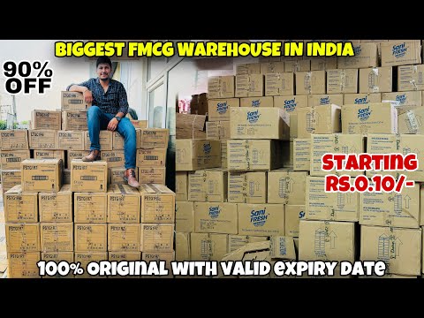 Biggest Warehouse In India| 100% Original FMCG Products| 90% Off| market 84