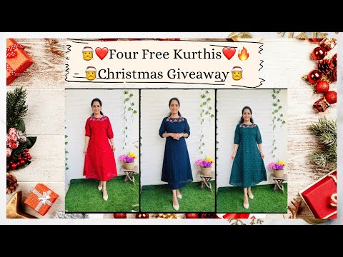 Free Kurtis Veno❤️❤️Giveaway❤️Christmas Giveaway Free Shipping ❤️Maha Christmas Sale Started🌲✨🎅🎅