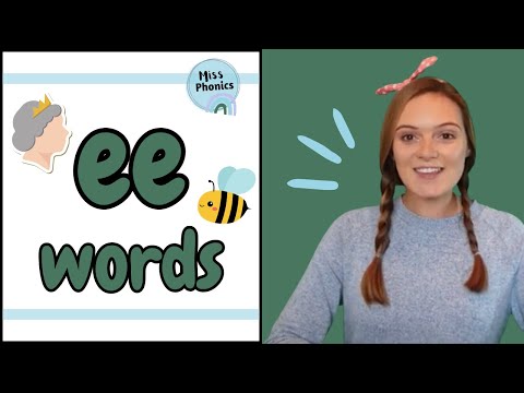 'ee' Words | Blending Phonics | ee Words with Pictures | Learn to Read | British Teacher