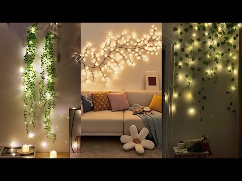 aesthetic wall decor ideas by lights|| lights wall decorations