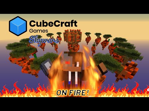 Back and on FIRE in Skywars! (Minecraft)