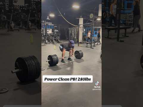 Power Clean Pr! A lot of technical things to clean up. #crossfit #gym #gymlife #fitness #strength