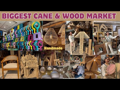 Biggest Cane Market In Mumbai | Wooden furniture Market | Handicrafts Home Decor