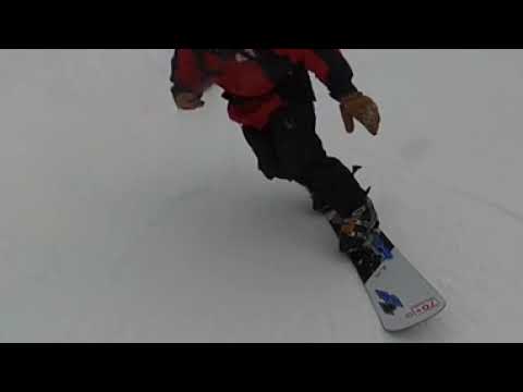 75 year old snowboarder - GoPro Max Selfie Stick 360 degree video