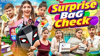 BAG CHECK || Surprise School bag check || Rinki Chaudhary