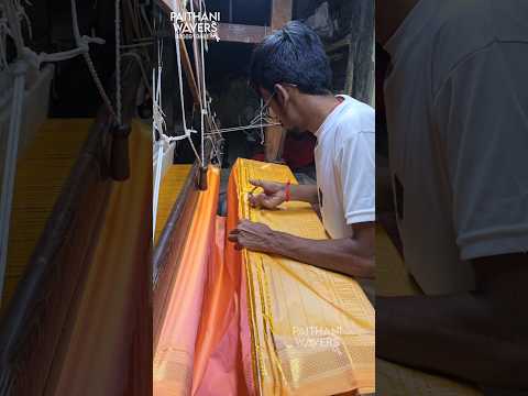 Manufacturing Silk Saree Pallu Design #silk #paithani #saree #traditional #art #manufacturing